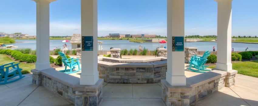 Patio view in Greenwood apartment